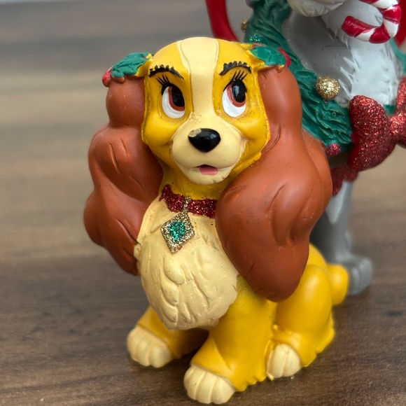 Disney Parks LADY AND THE TRAMP Holiday Christmas Tree Ornament Dogs Decor Candy - Picture 12 of 13